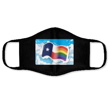 Discover Texas Flag Pride Design for proud LGBT+ Texan Face Masks