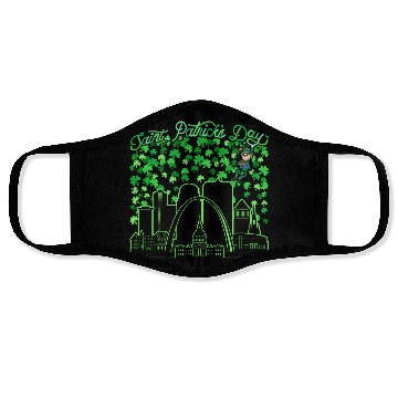 Discover St. Louis Missouri Saint Patrick's Day Face Masks