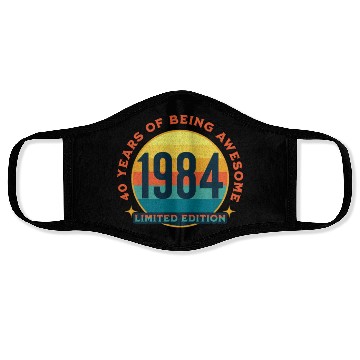 Discover 1984 Sunset Face Masks