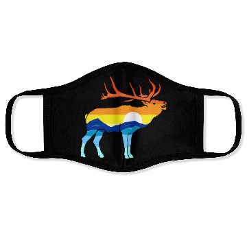 Discover Camping Hiking Retro Mountains Outdoors Camp Elk Face Masks