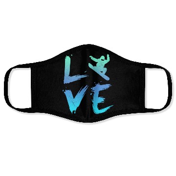 Discover LOVE Snowboarding Freestyle Winterpark Snowboard Face Masks