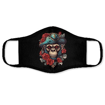 Discover Pirate Monkey / Ahoi / Rose / Anchor / Animal Face Masks