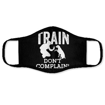 Discover Train. Don't Complain! Dog Trainer Job Saying Face Masks