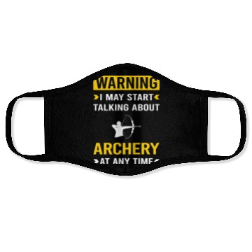 Discover Warning Archery Archer Arrow Arrows Bow Face Masks