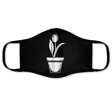 Discover Tulip Gardening Floral Face Masks