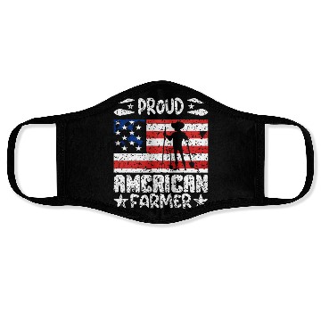 Discover Proud american farmer quote Face Masks