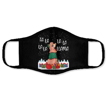 Discover Fa La La La La La Llama Funny Gift Face Masks