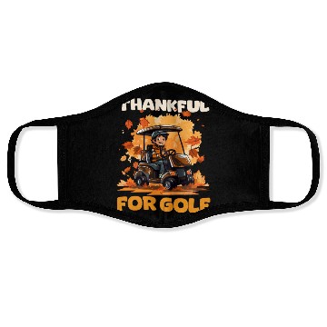 Discover Thanksgiving Golf Thankful For Golf Face Masks