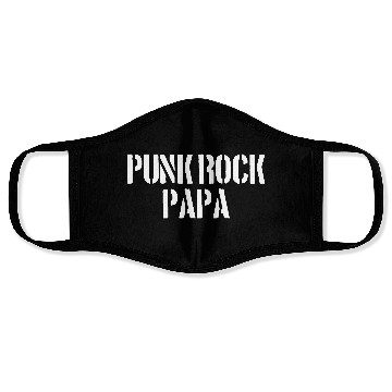 Discover Punk Rock Papa Face Masks