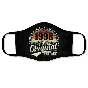 Discover Vintage 1998 Birthday Gift Face Masks