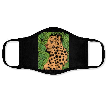 Discover Jaguar in Forest Wildlife Biologist Gift Face Masks