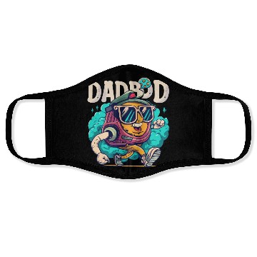 Discover DADBOD ROBOT POLICE Face Masks