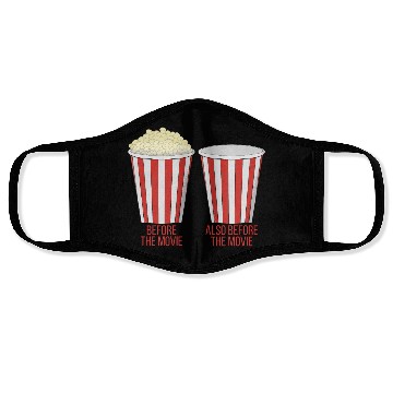 Discover Popcorn at the cinema Face Masks