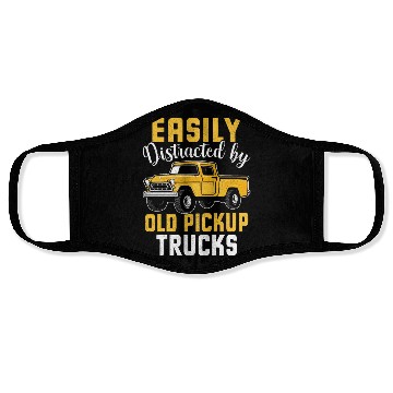 Discover Easily Distracted By Trucks - Funny Trucks Lover , Face Masks