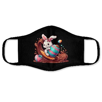 Discover Easter Bunny Surfboard Chocolaty Waves Face Masks