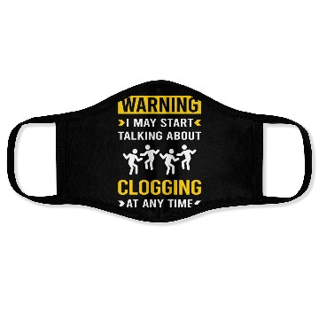 Discover Warning Clogging Clog Dance Clogger Face Masks