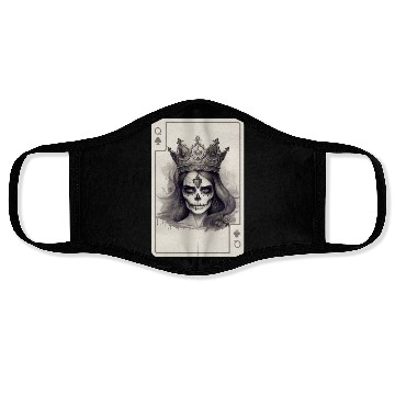 Discover Gothic Poker Card Game Creepy Queens Skull Face Masks