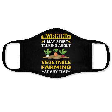 Discover Warning Vegetable Farming Farm Farmer Face Masks