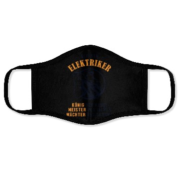 Discover Ich bin Elektriker Wiremen Powerline Technician Face Masks