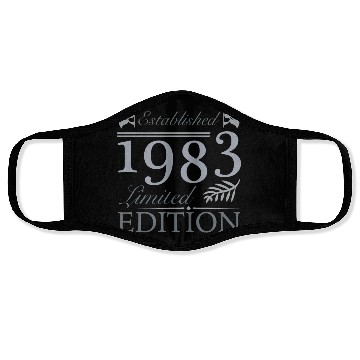 Discover Established 1983 40th Birthday Face Masks