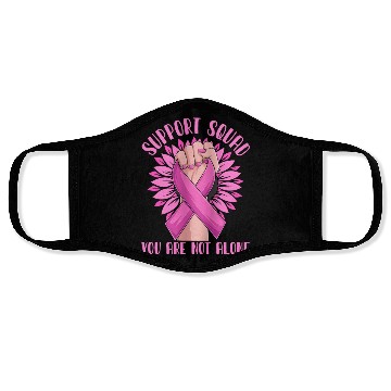 Discover Support Squad You Are Not Alone Face Masks