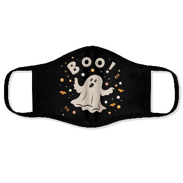 Discover Halloween Cute Ghost Funny Boot Scootin Spooky Face Masks