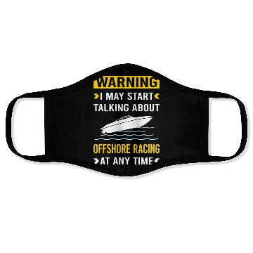 Discover Warning Offshore Racing Race Face Masks