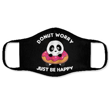 Discover Cute Panda Funny Animals In Donut Pink Face Masks