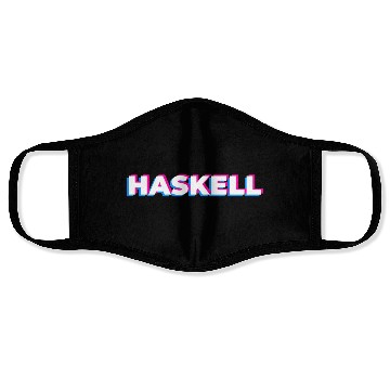 Discover HASKELL Programming Language Funny Programmer Face Masks
