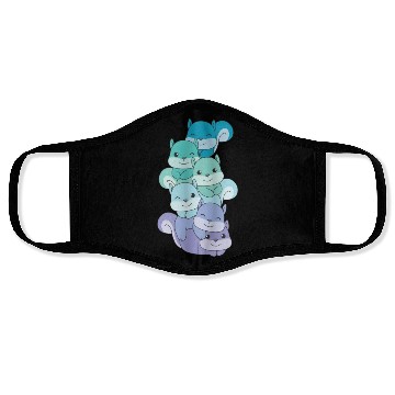 Discover Neptunic Flag Pride Lgbtq Cute Squirrel Pile Face Masks
