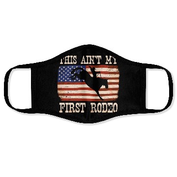 Discover This Ain't My First Rodeo Women Rodeo Cowboy Face Masks