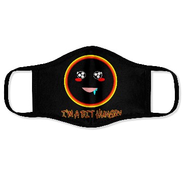 Discover Hungry Black Hole Cute Kawaii Doodle Illustration Face Masks