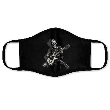 Discover Halloween Skeleton Playing Guitar - Music Face Masks