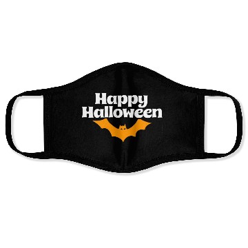 Discover Bat Graphic Happy Halloween Face Masks