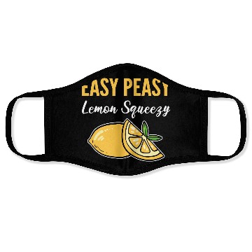 Discover Easy Peasy Lemon Lemonade Vendor Gift Face Masks