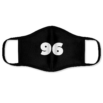 Discover Black and White Number 96 Face Masks
