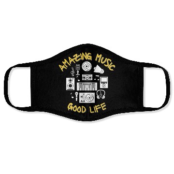 Discover Amazing Music Good life Face Masks