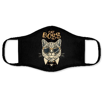 Discover Cat Boss Face Masks