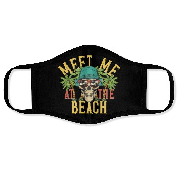 Discover Meet Be Beach Face Masks