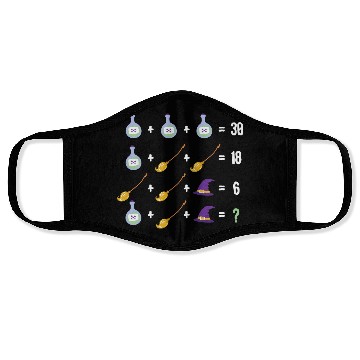 Discover Math Teacher Halloween Day Face Masks