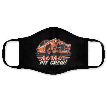 Discover Matching Family Race Car Pit Crew Mama Face Masks