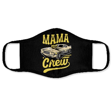Discover Car Birthday Party Racing Family Mama Pit Crew Face Masks