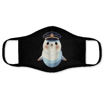 Discover Seal Sailor Cap Boat Captain Cap Boating Seal Face Masks