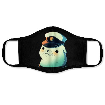 Discover Seal Sailor Cap Boat Captain Cap Boating Seal Face Masks