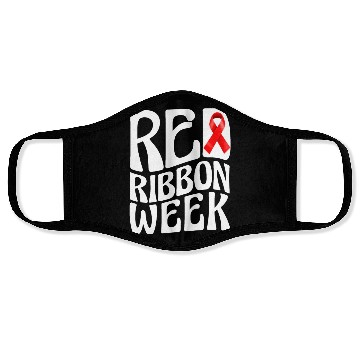 Discover Red ribbon week Face Masks