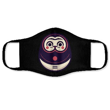 Discover Kawaii Cat Face Daruma Doll Face Masks
