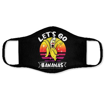Discover Let's Go Bananas Fruit Lover Funny Banana Face Masks