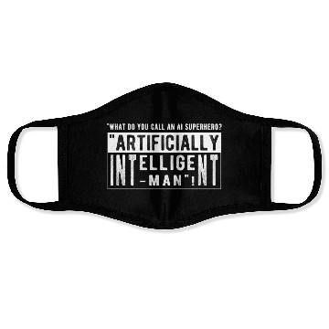 Discover What do you call an AI superhero Face Masks