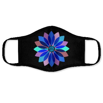 Discover Neon Floral Mandala Face Masks