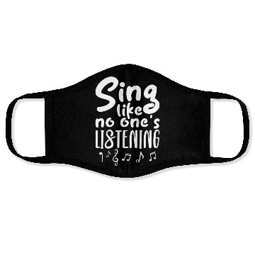 Discover Sing Like No One's Listening Face Masks